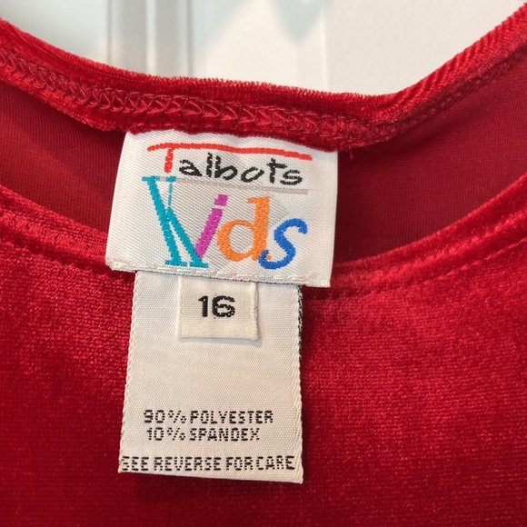 Long Velvet/Velour Child Dress - Picture 4 of 4